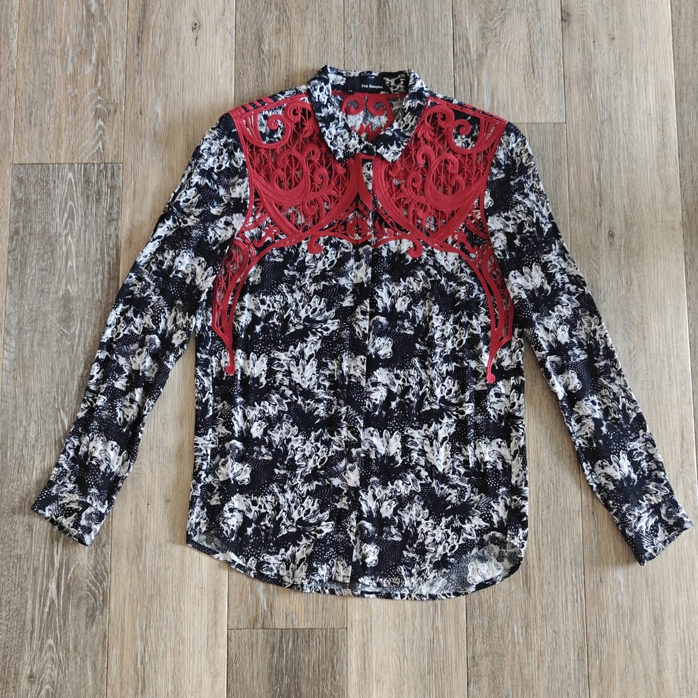 The Kooples Western Lace Shirt XS